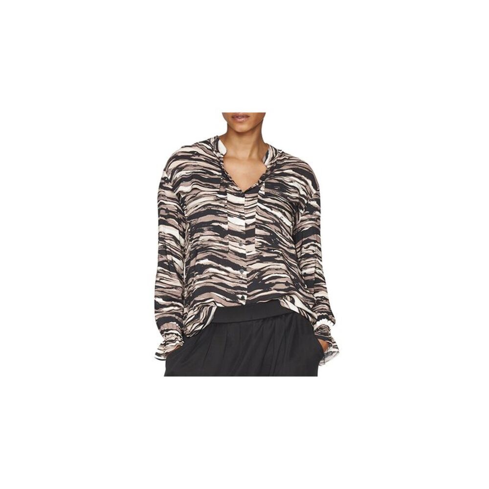 B NEW YORK Womens Blouse V Neck
